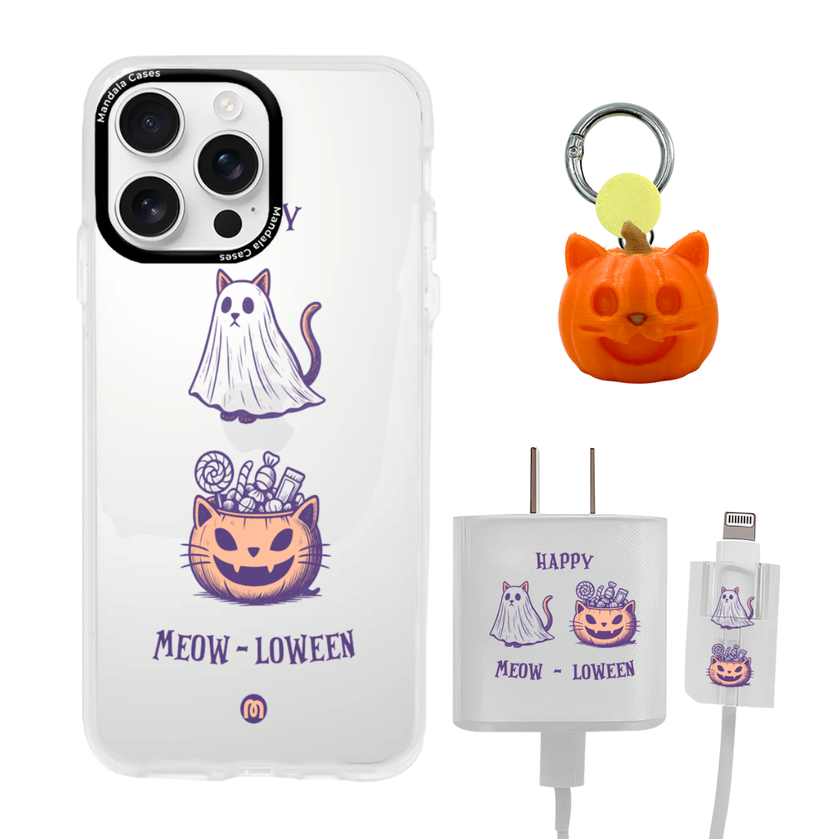 COMBO Dulces Meow-loween - Mandala Cases 