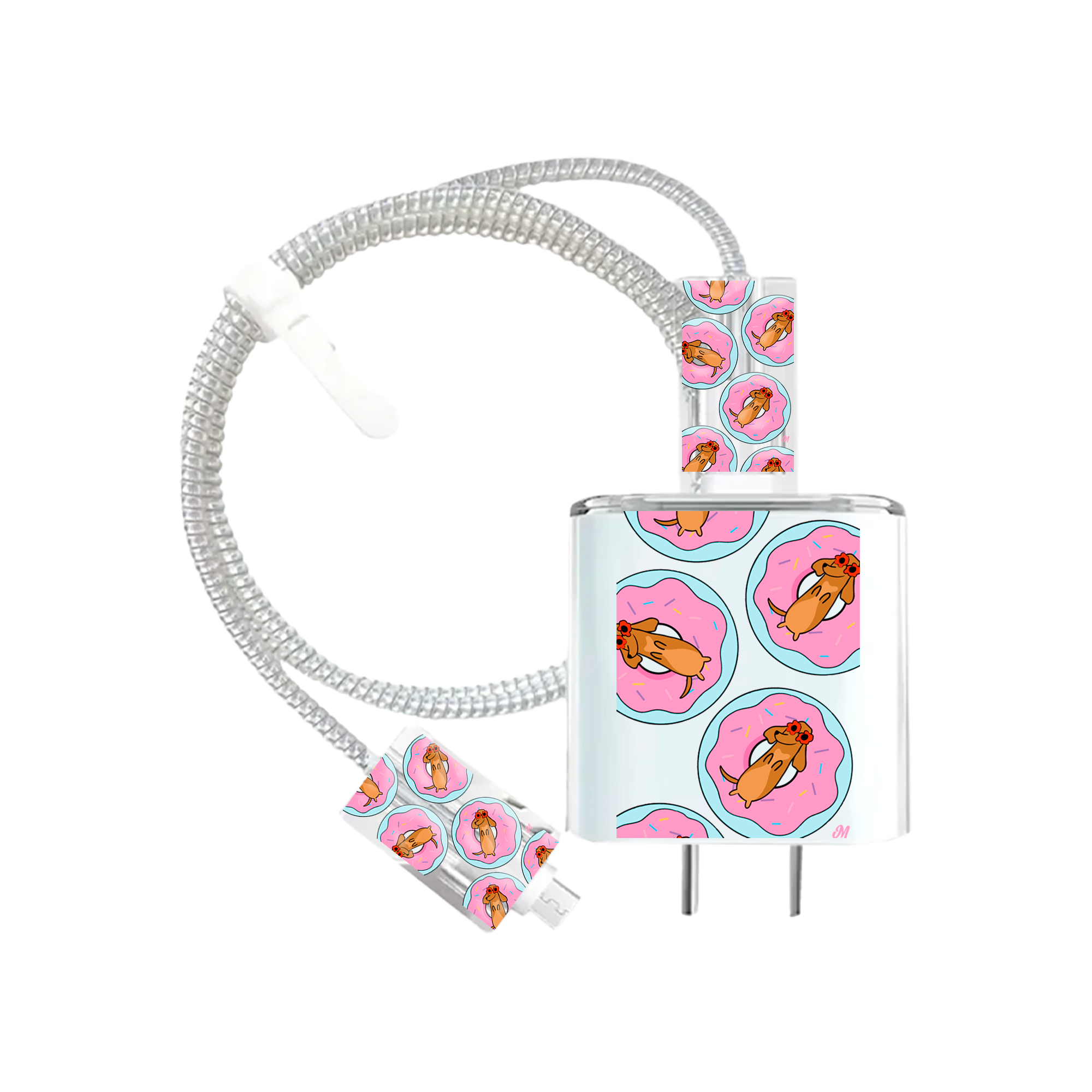 Protector de cargador Perritos y donas