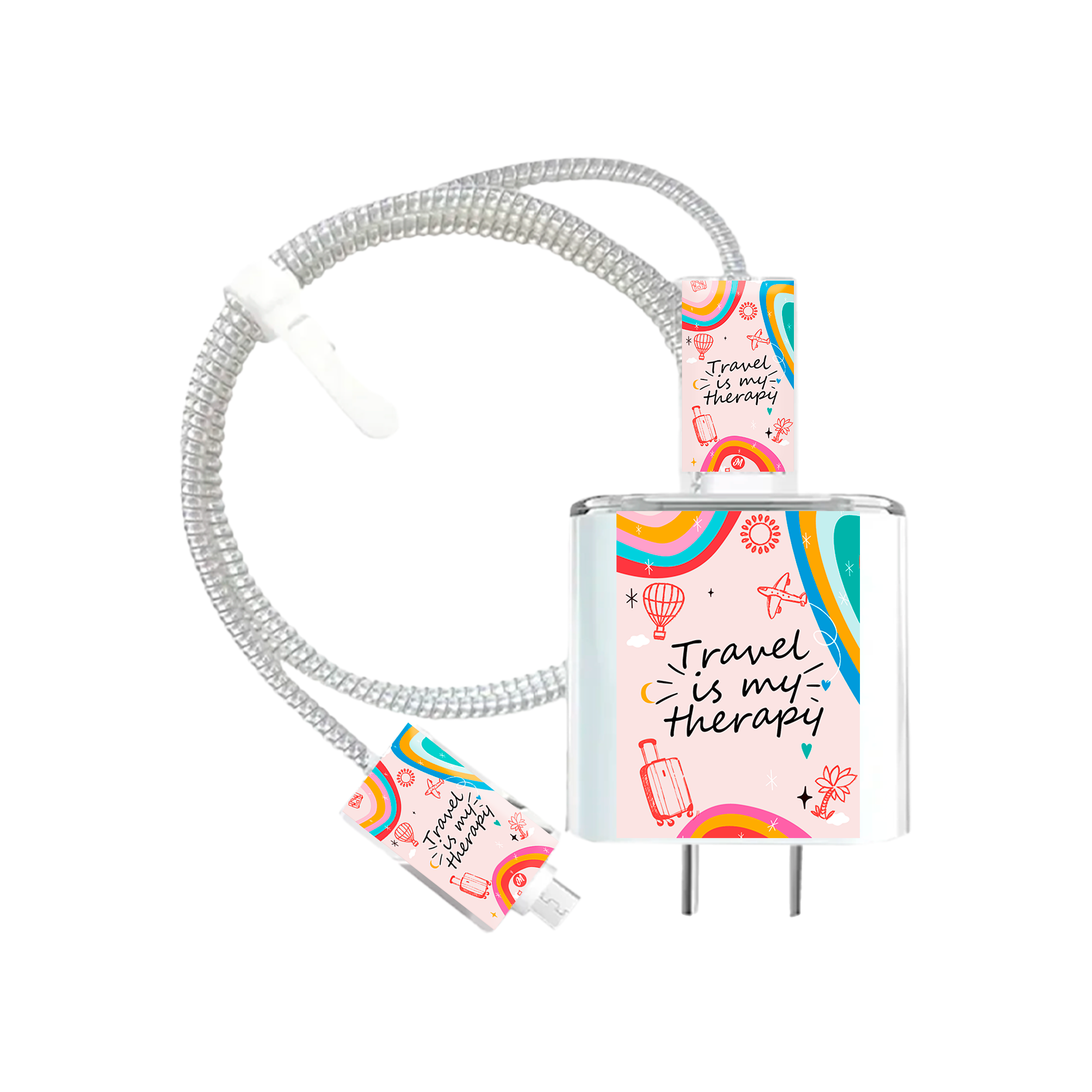 Protector de cargador Travel is my therapy