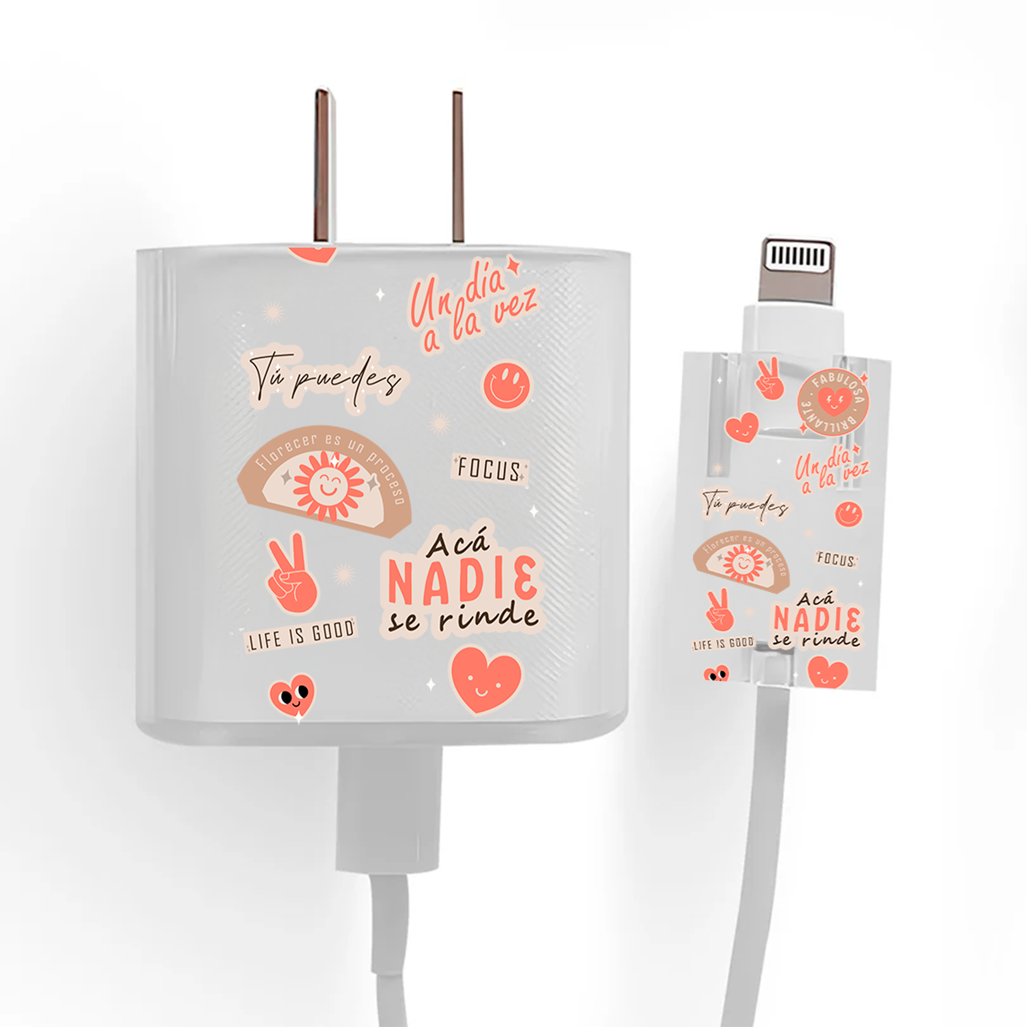 Protector de cargador Life is good