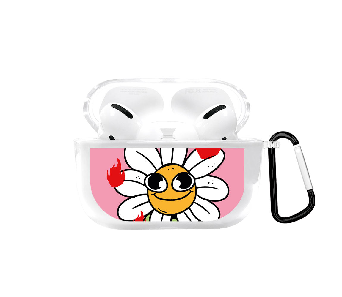 On fire Airpods case - Mandala Cases 