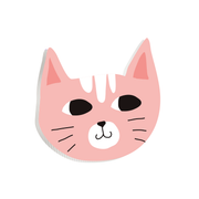 Gatito rosado Sticky-charm - Mandala Cases 