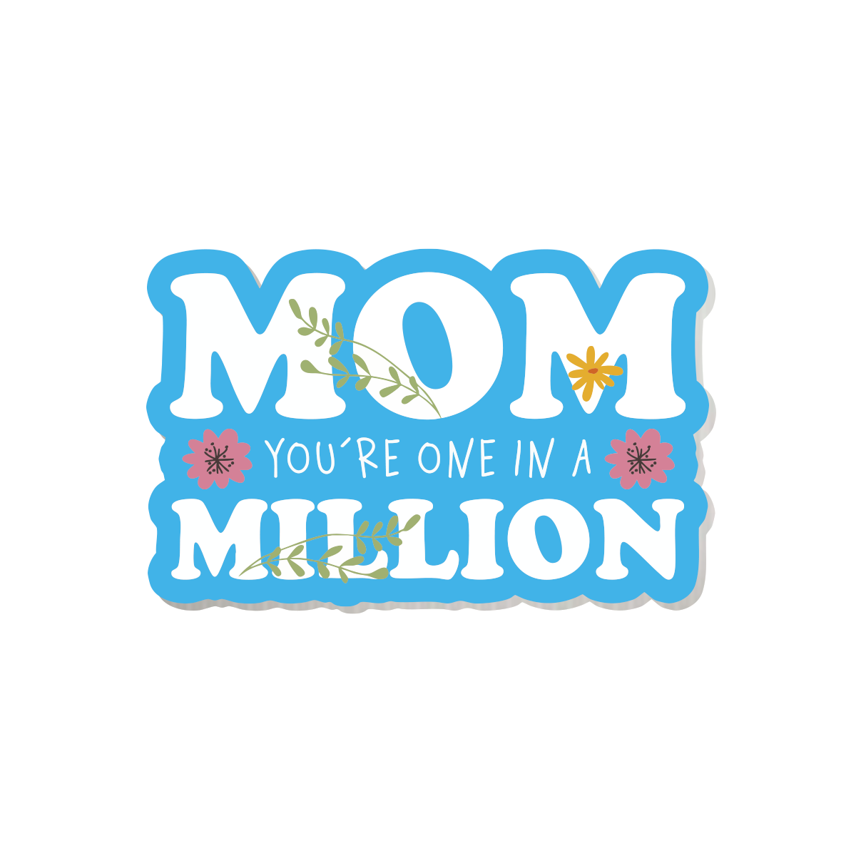 Mom in a Million Sticky-charm - Mandala Cases 