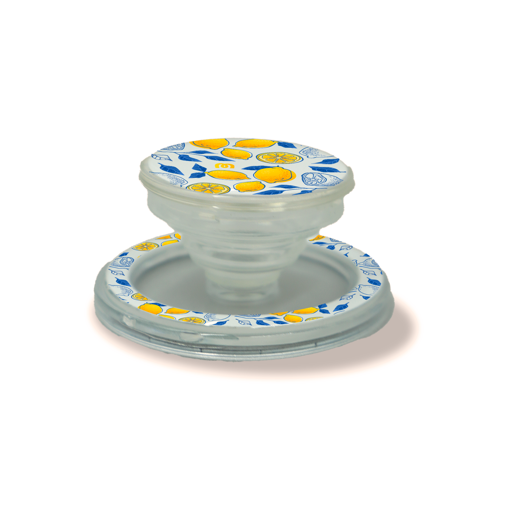 Phone Holder MagSafe Blue Lemon - Mandala Cases 