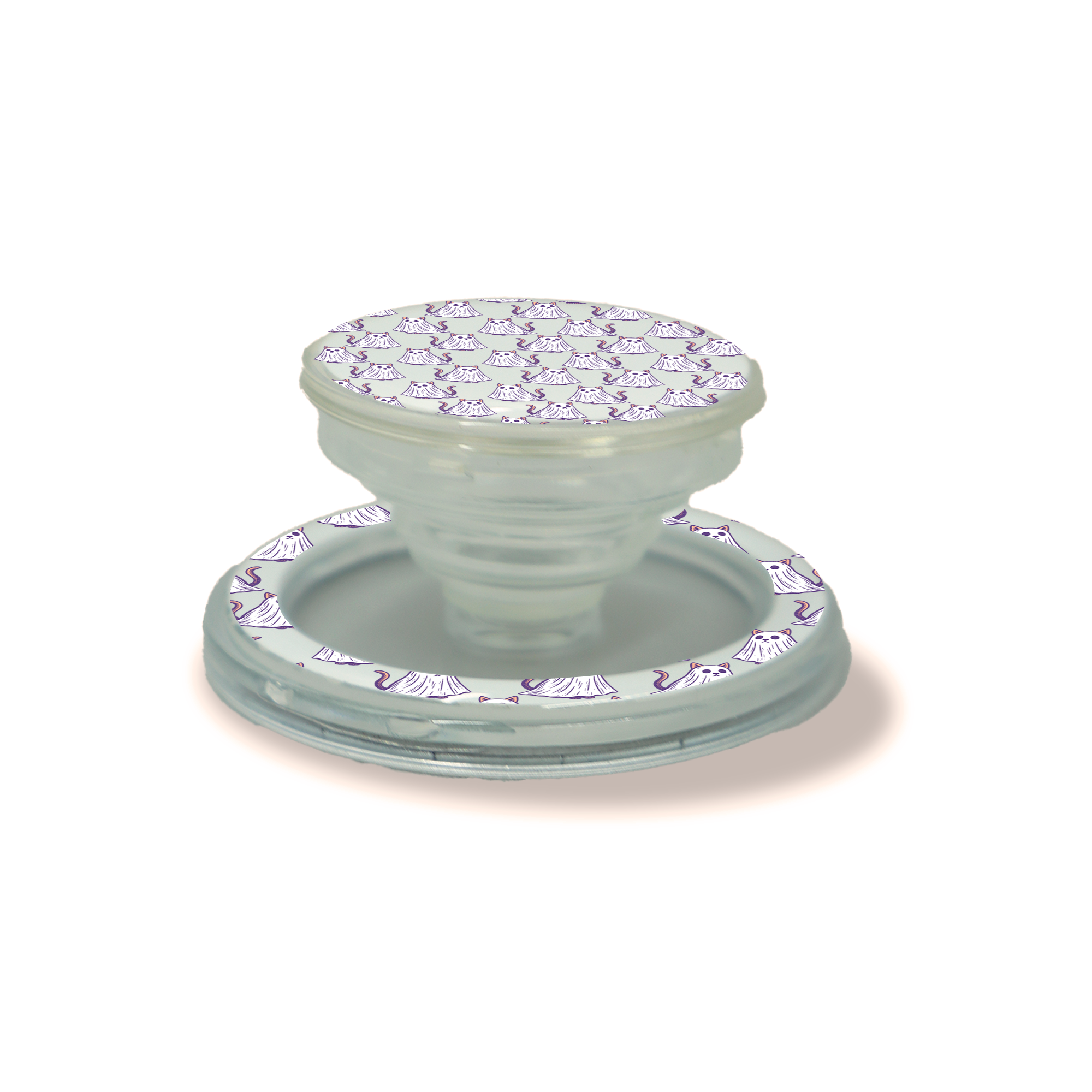 Phone Holder MagSafe Gatitos Fantasma - Mandala Cases 