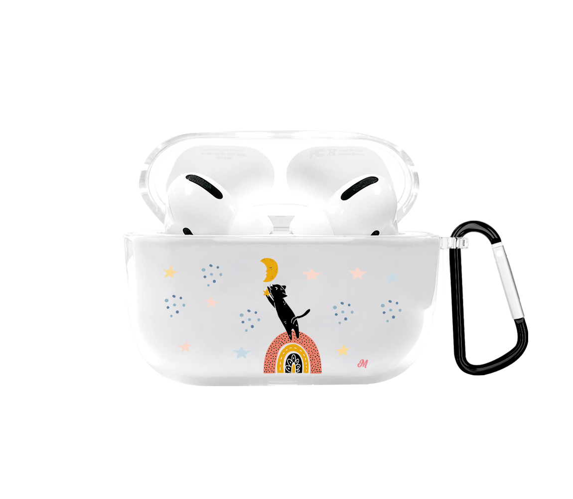 Black Cat Airpods case - Mandala Cases sas