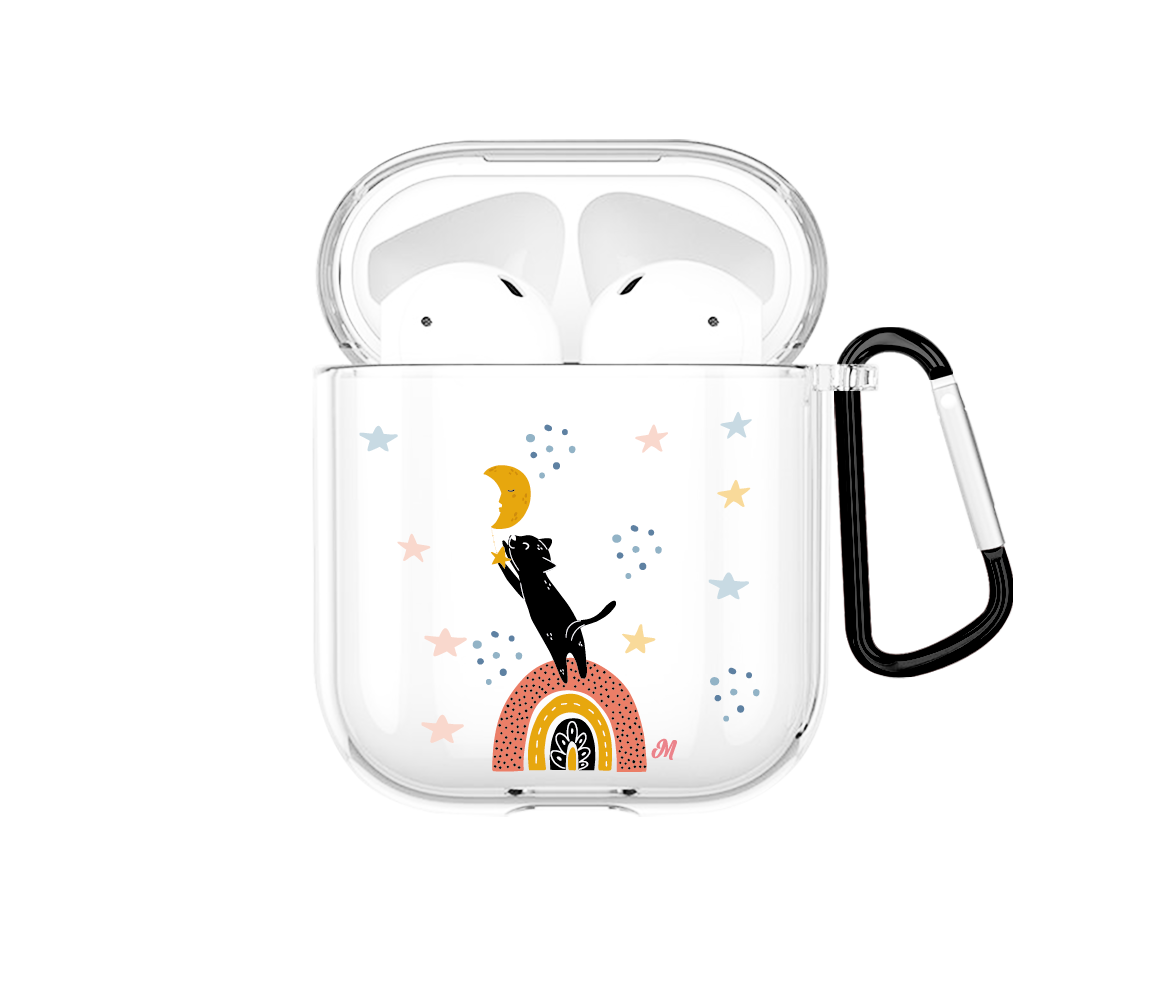 Black Cat Airpods case - Mandala Cases sas