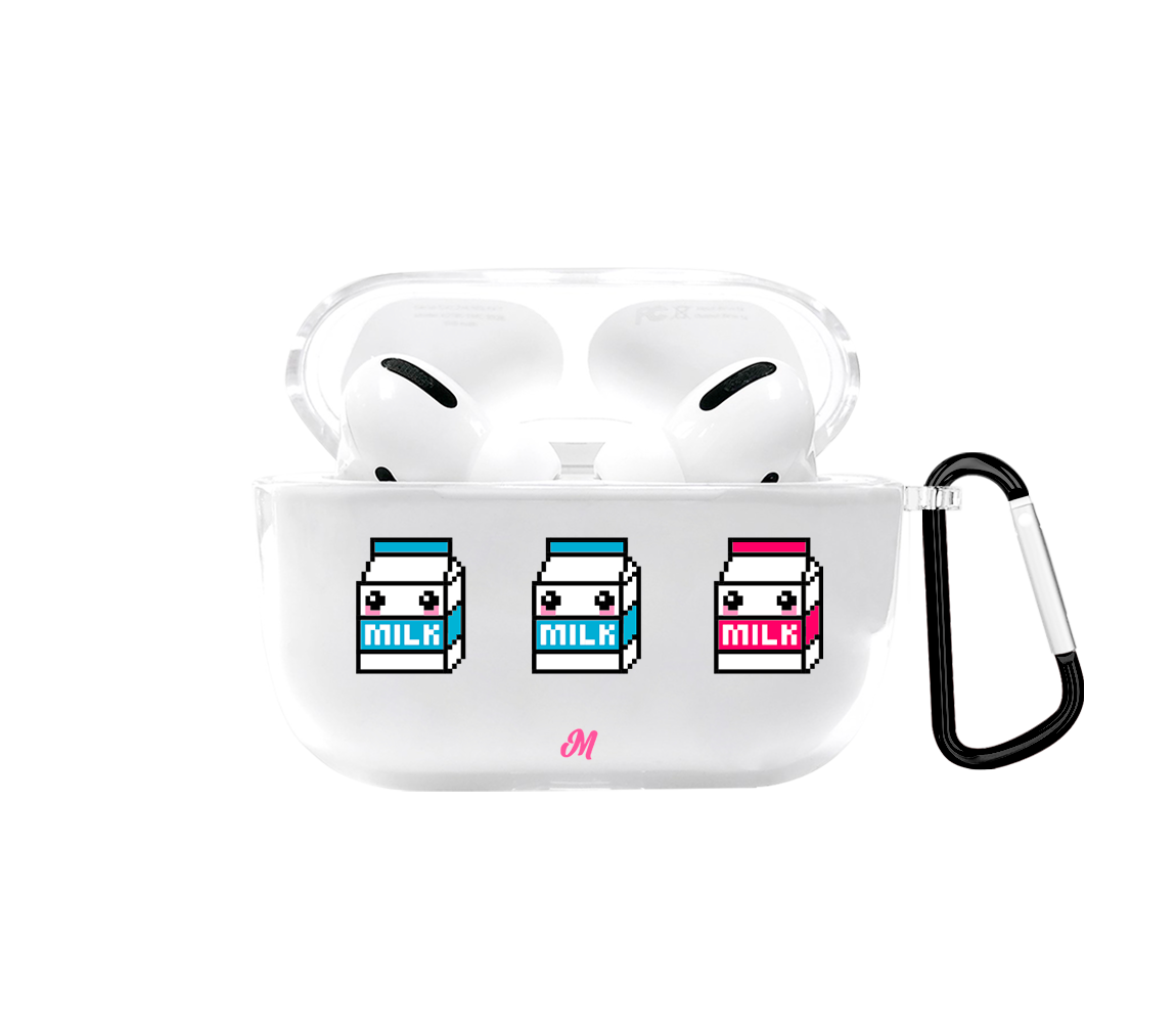 Milk Airpods case - Mandala Cases sas