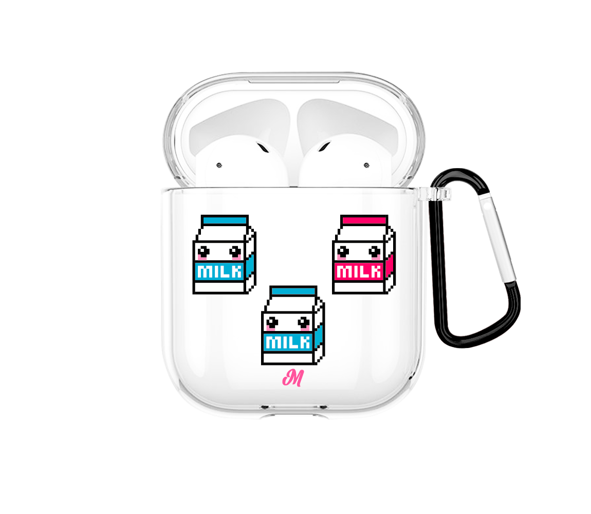Milk Airpods case - Mandala Cases sas