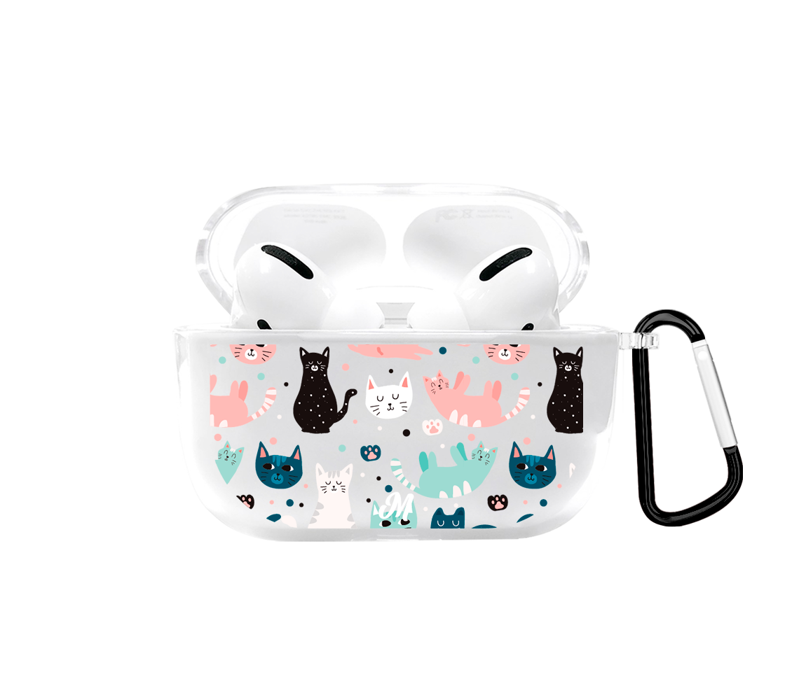 Cat Airpods case - Mandala Cases sas