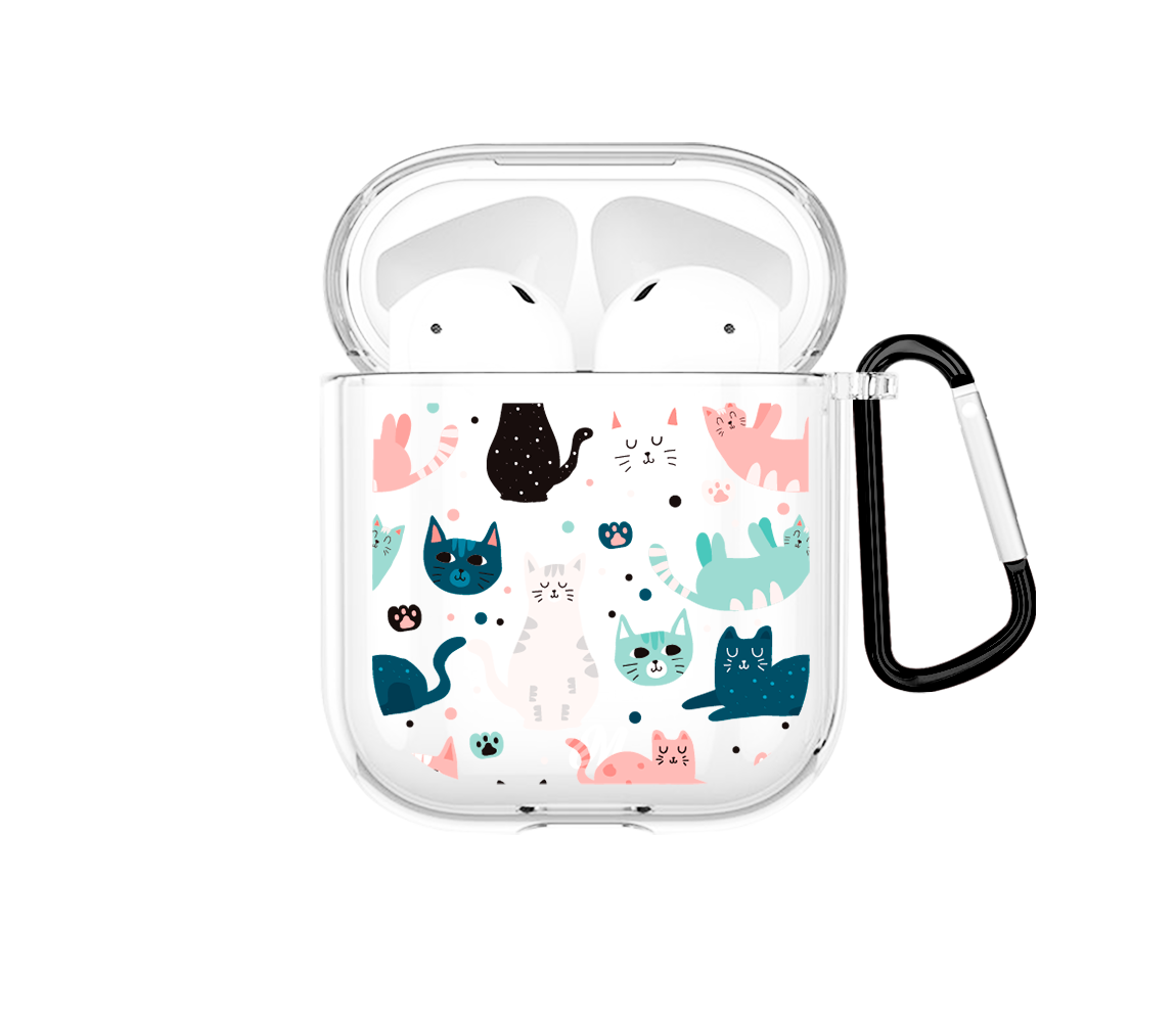 Cat Airpods case - Mandala Cases sas