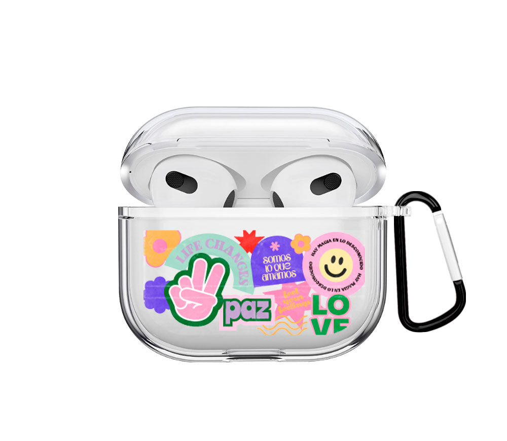 Stickers en collage Airpods case - Mandala Cases