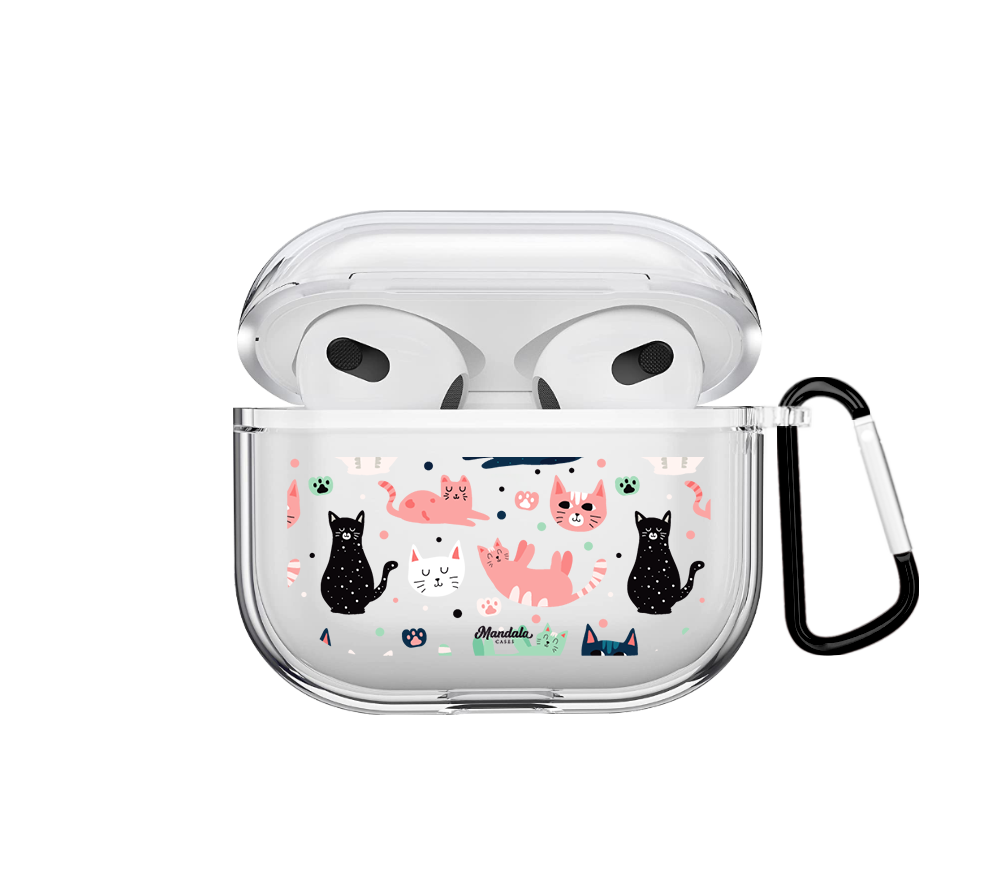 Cat Airpods case - Mandala Cases