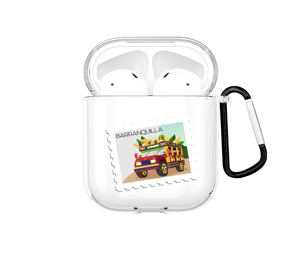 Stamp Barranquilla Airpods case - Mandala Cases