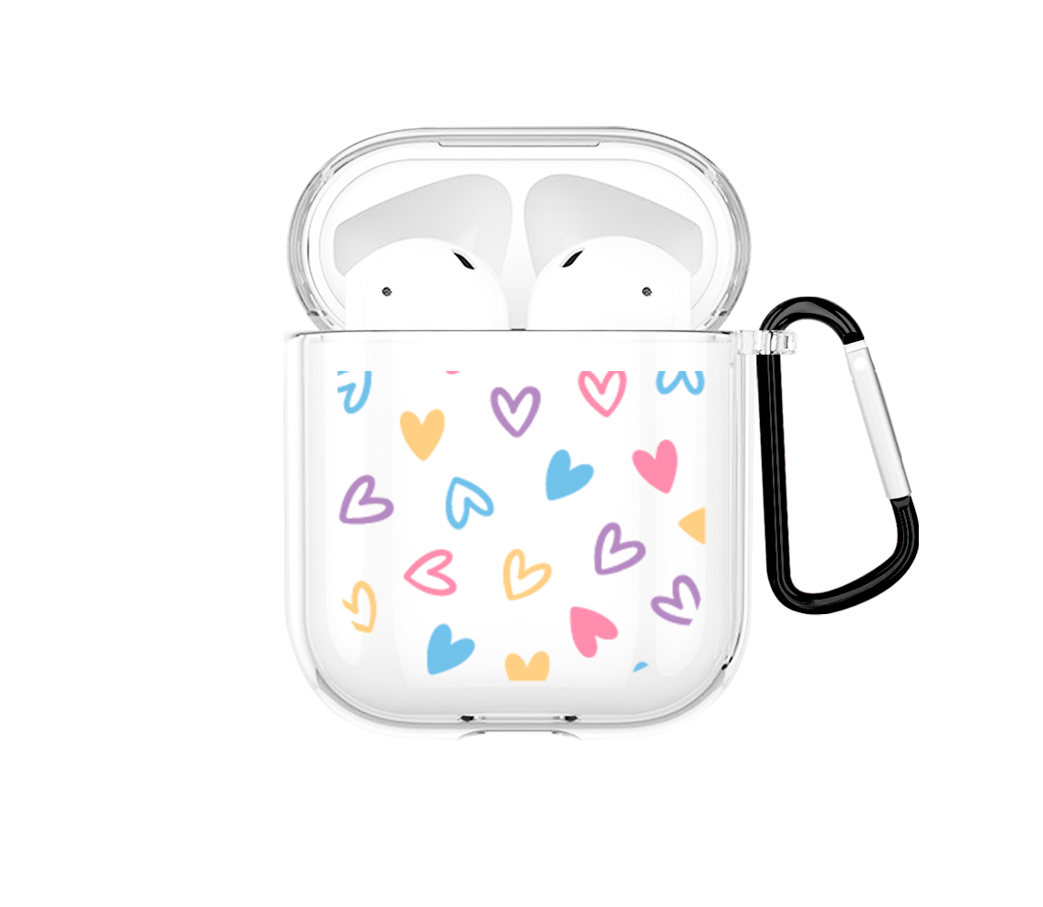 Dibujo de Corazones Airpods case - Mandala Cases