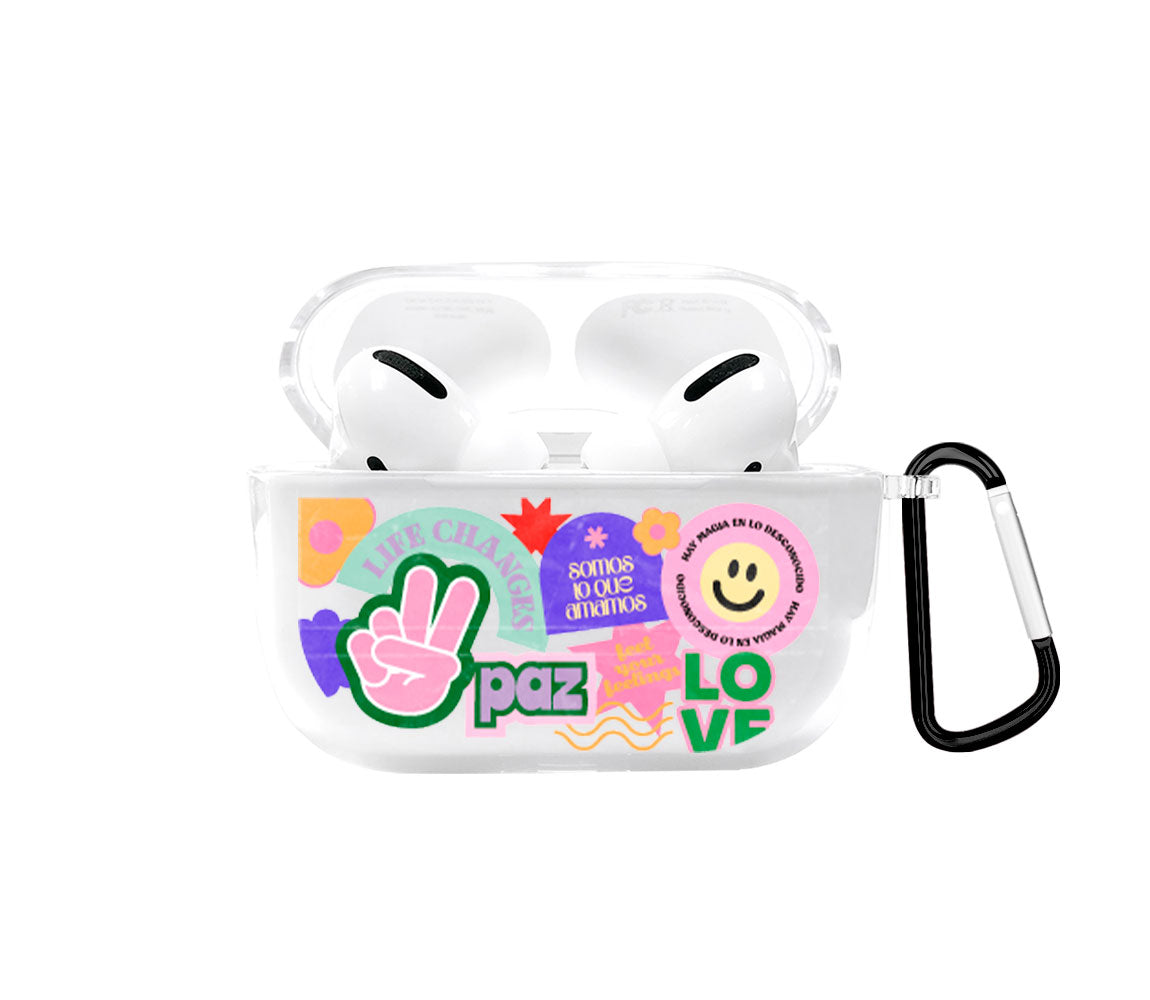 Stickers en collage Airpods case - Mandala Cases