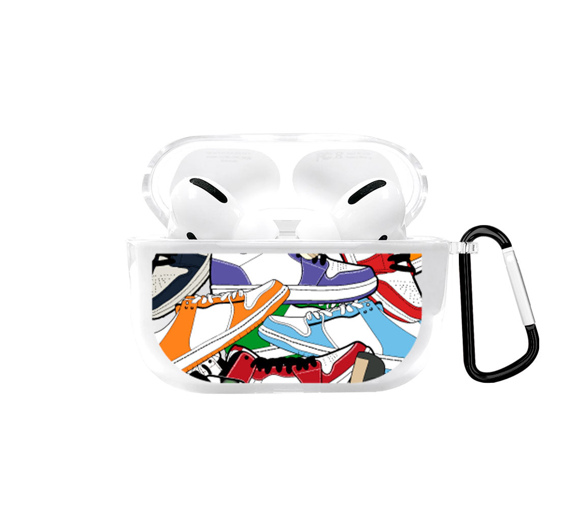 Sneakers pattern Airpods case - Mandala Cases