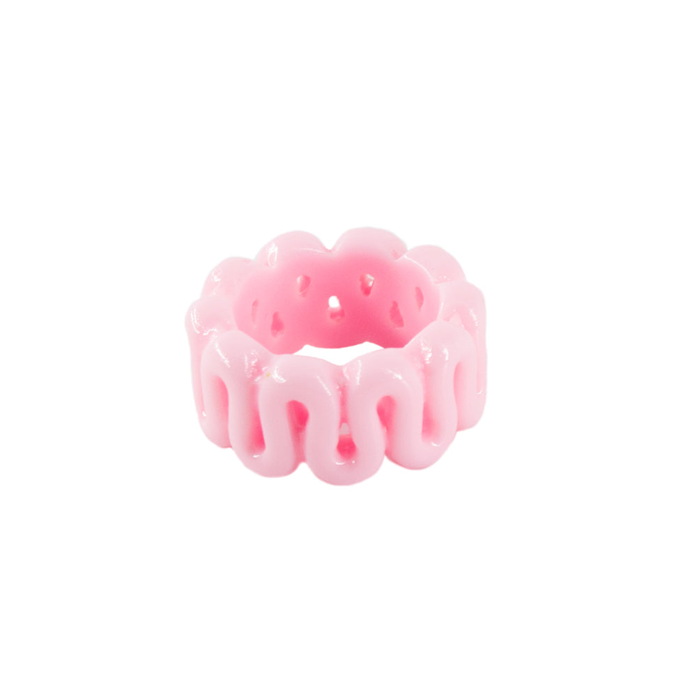 PINK CURVY RING - Mandala Cases